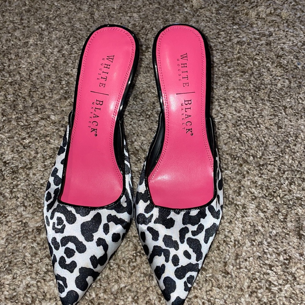 WHBM animal print heels 👠